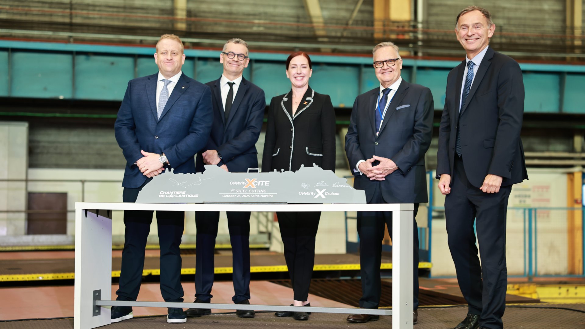 Xciting times at Celebrity Cruises as steel cutting begins on the sixth Edge-class ship