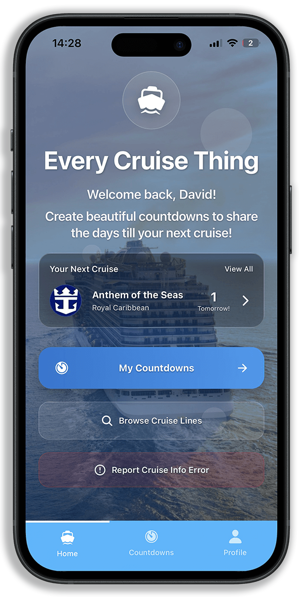 Every Cruise Thing App Screenshot
