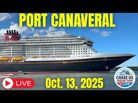 🔴 LIVE: Watching the Cruise Ships Leaving Port Canaveral LIVE! (Oct. 13, 2025)