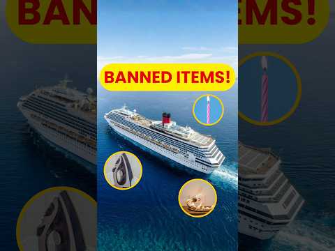 5 banned items on cruise ships! #cruiseship #banned ￼