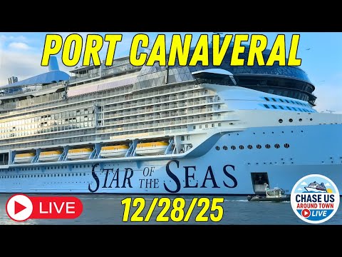 LIVE: Watching the Cruise Ships Leaving Port Canaveral LIVE! (Dec. 28, 2025)