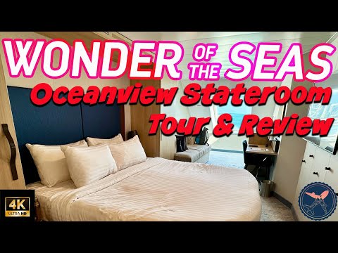 Wonder of the Seas | Royal Caribbean | Ocean View Stateroom 4N | Cabin 9500 | Room Tour & Review