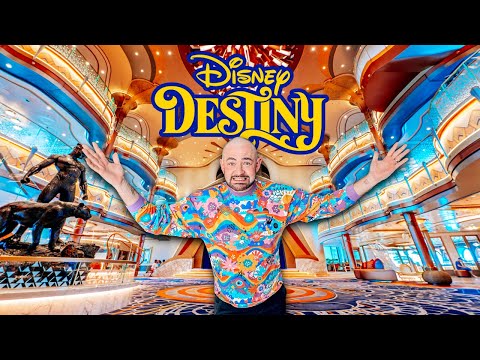 Disney Destiny Cruise Ship Tour - BRAND NEW CRUISE SHIP!