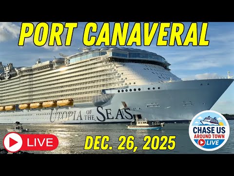 LIVE: Watching the Cruise Ships Leaving Port Canaveral LIVE! (Dec. 26, 2025)