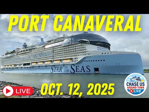 🔴 LIVE: Watching the Cruise Ships Leaving Port Canaveral LIVE! (Oct. 12, 2025)