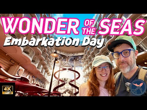 Wonder of the Seas Embarkation Day | Boarding Our 3-Night Royal Caribbean Cruise!