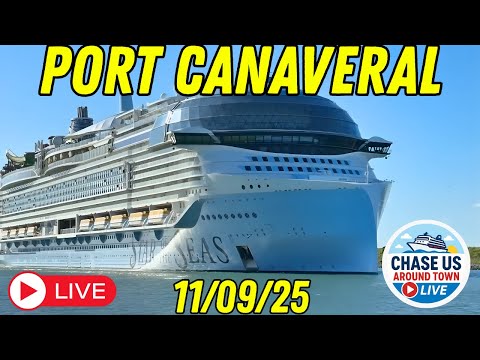 LIVE: Watching the Cruise Ships Leaving Port Canaveral LIVE! (Nov. 9, 2025)
