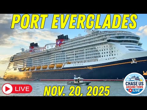 LIVE: Disney Destiny Maiden Voyage from Port Everglades LIVE! (Nov. 20, 2025)