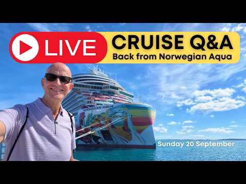 Live Cruise Q&A on Sunday 20 September 2026: 9am PT / Noon ET/ 5pm UK