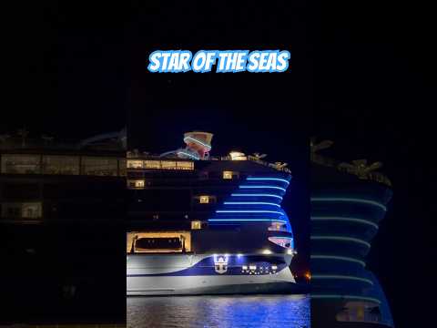 Star of the Seas Aft Lit Up Looks Amazing!
