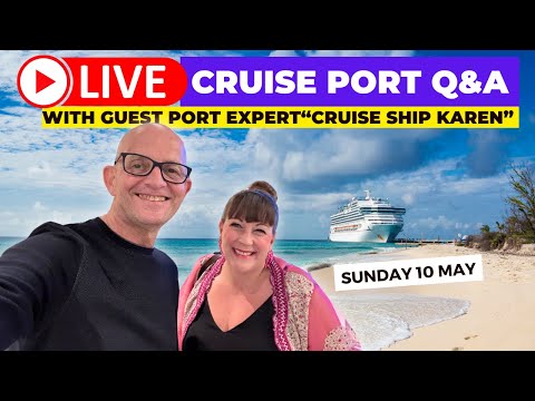 Live Cruise Port Q&A With "Cruise Ship Karen". Sunday 10 May. 9am PT / Noon ET/ 5pm UK