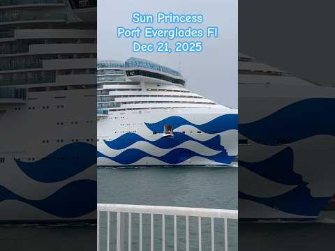 Musical Horns from Sun Princess in Port Everglades! (Love Boat Theme)