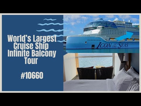World’s Largest Cruise Ship Infinite Balcony Tour 4K